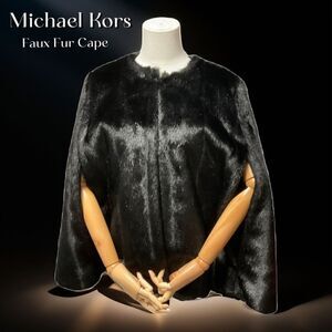 Michael Kors Faux Fur Cape Size: Large